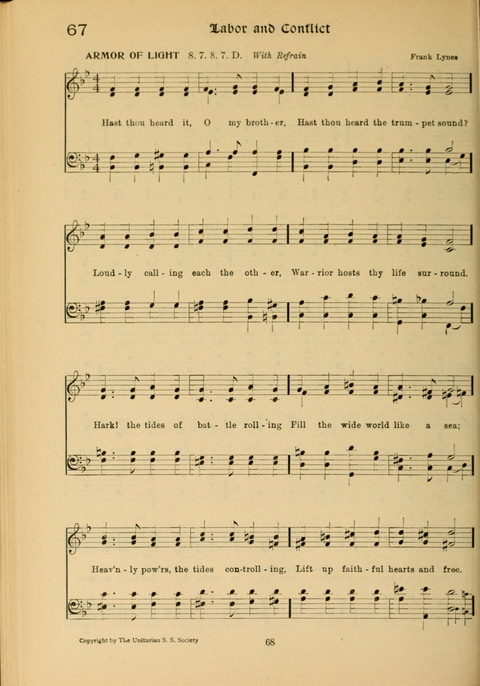 Social Hymns of Brotherhood and Aspiration page 68