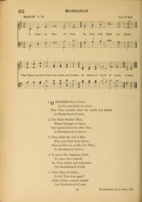 Social Hymns of Brotherhood and Aspiration page 84