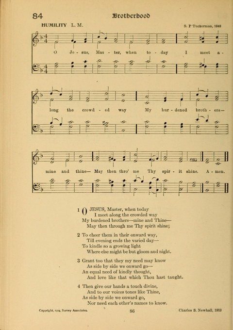 Social Hymns of Brotherhood and Aspiration page 86