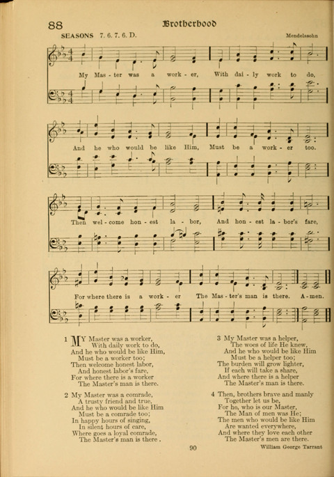 Social Hymns of Brotherhood and Aspiration page 90