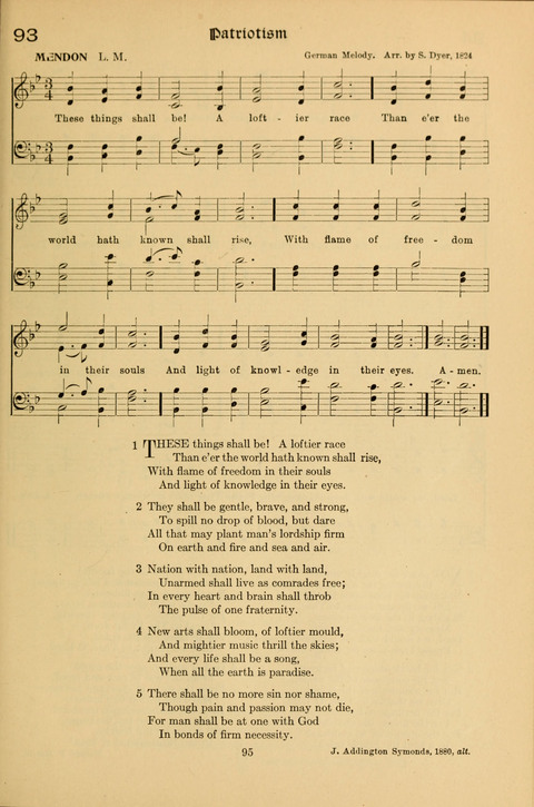 Social Hymns of Brotherhood and Aspiration page 95