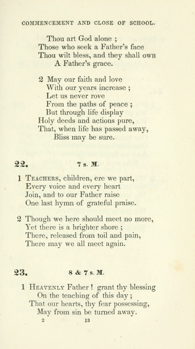 The School Hymn-Book: for normal, high, and grammar schools page 13