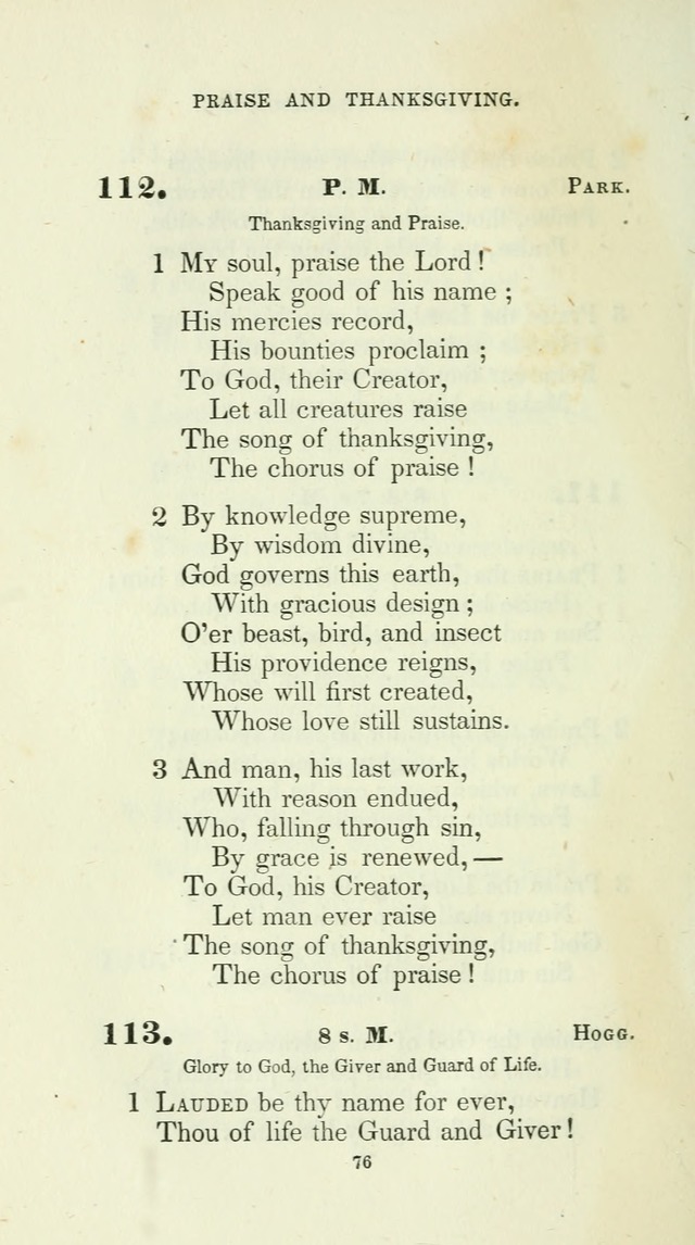 The School Hymn-Book: for normal, high, and grammar schools page 76