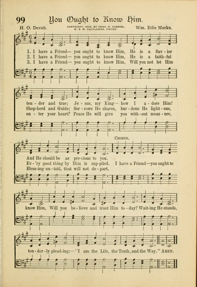 Songs of Hope: for the Church and Sunday School page 101