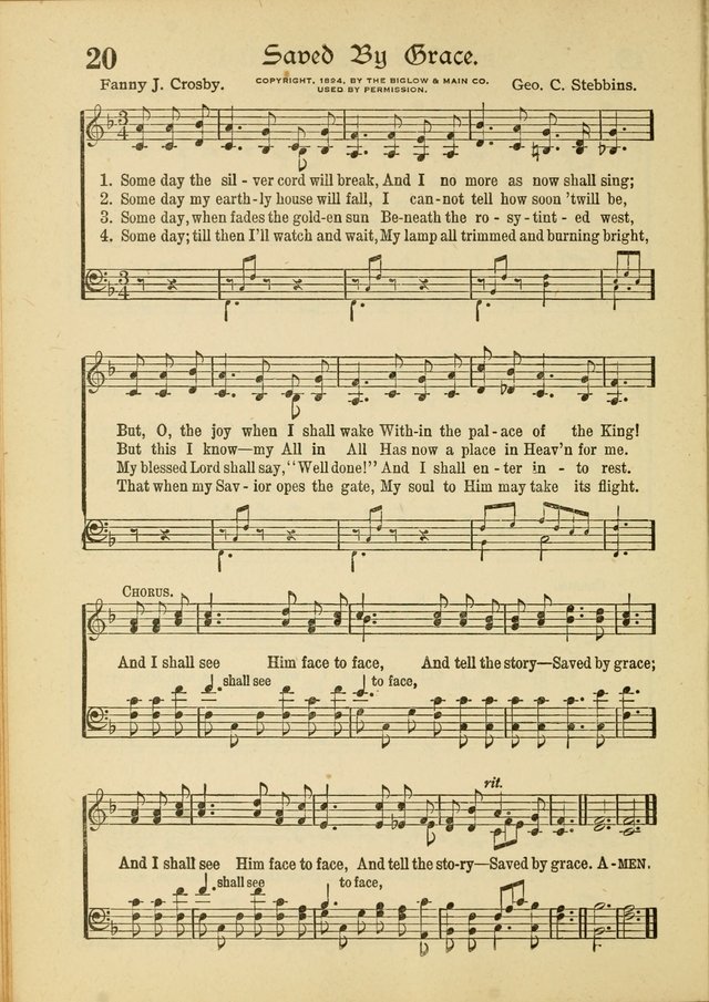 Songs of Hope: for the Church and Sunday School page 22