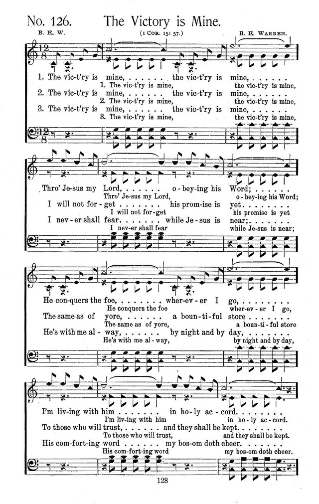 Select Hymns: for Christian worship and general gospel service page 128