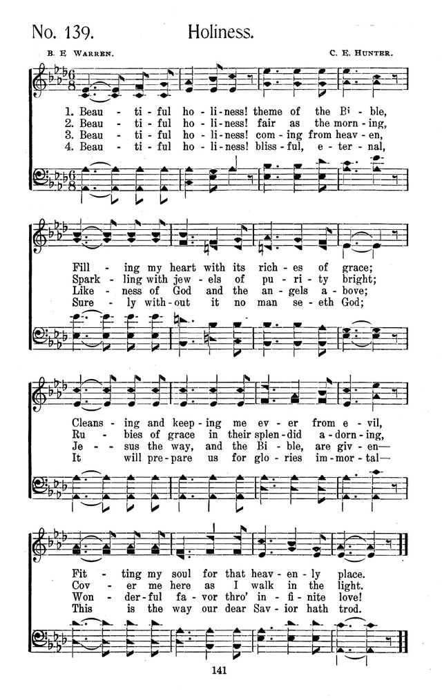 Select Hymns: for Christian worship and general gospel service page 141