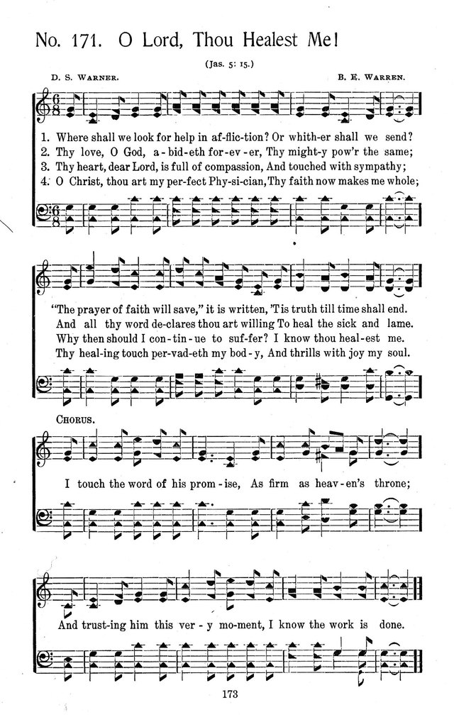 Select Hymns: for Christian worship and general gospel service page 173