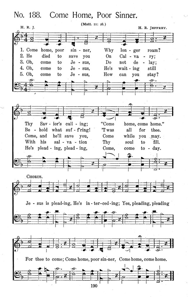 Select Hymns: for Christian worship and general gospel service page 190