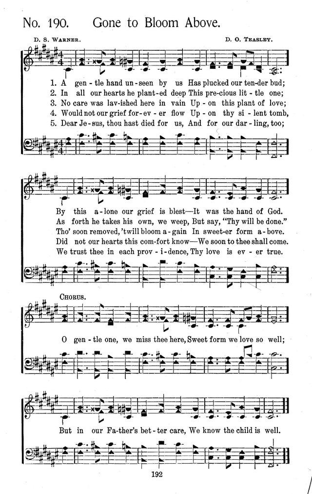 Select Hymns: for Christian worship and general gospel service page 192