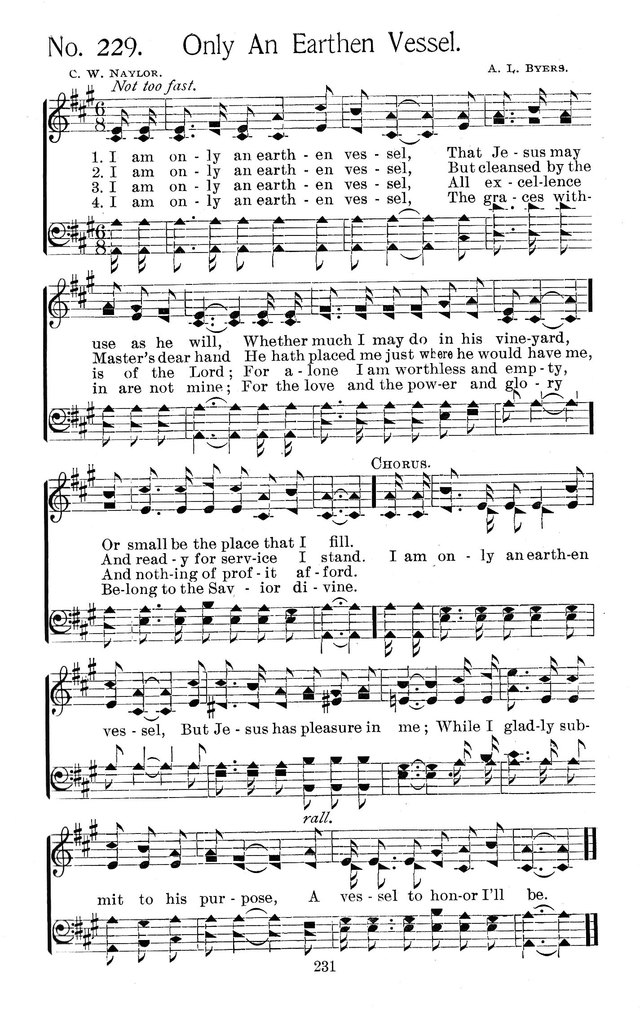 Select Hymns: for Christian worship and general gospel service page 231