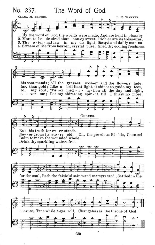 Select Hymns: for Christian worship and general gospel service page 239