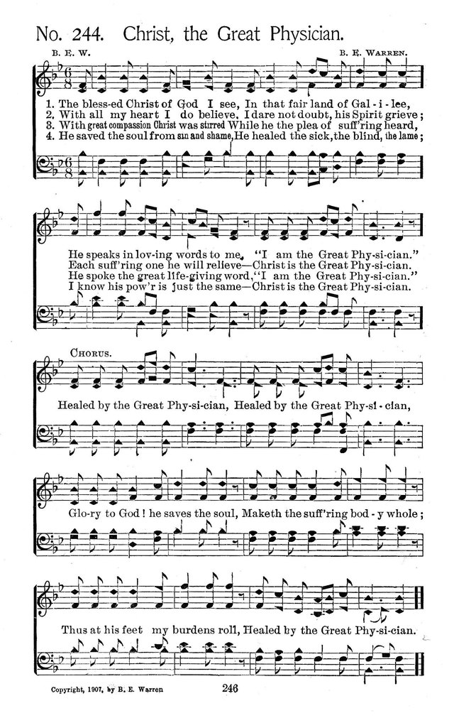 Select Hymns: for Christian worship and general gospel service page 246