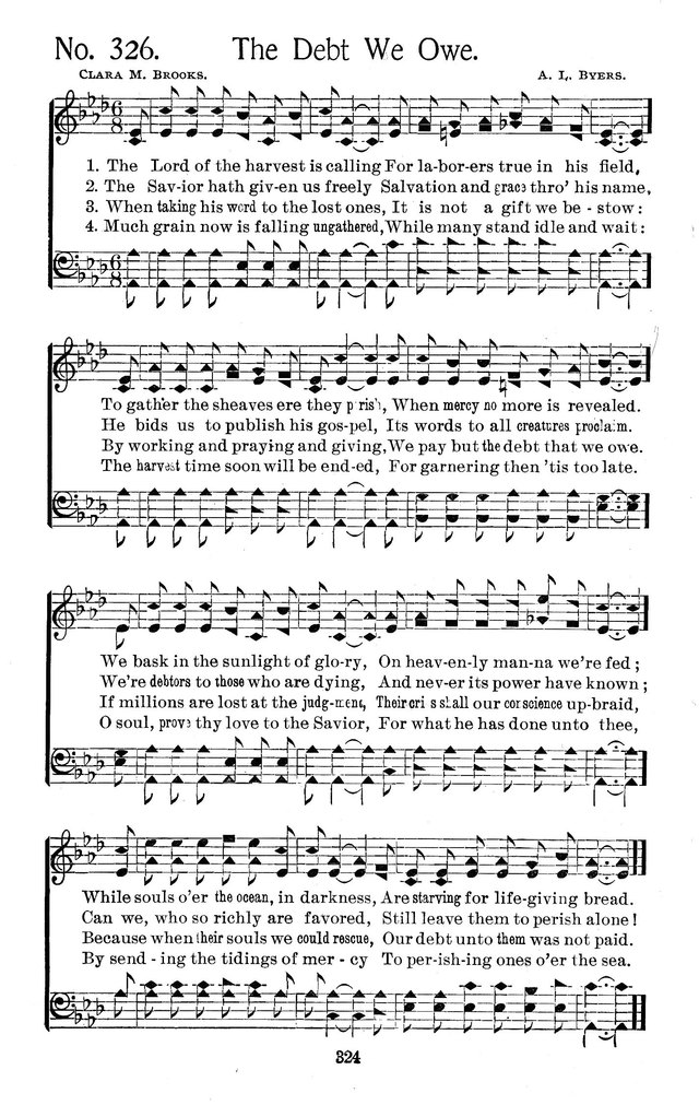 Select Hymns: for Christian worship and general gospel service page 324