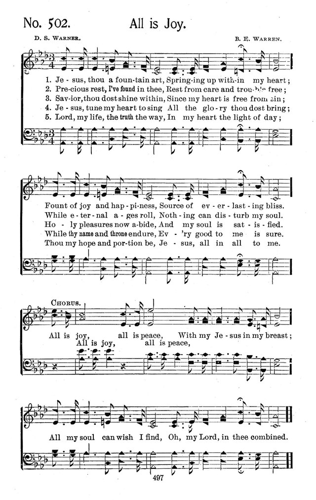 Select Hymns: for Christian worship and general gospel service page 497