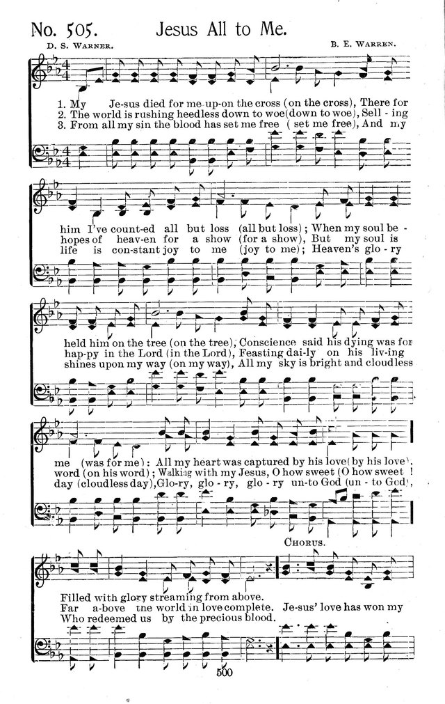 Select Hymns: for Christian worship and general gospel service page 500