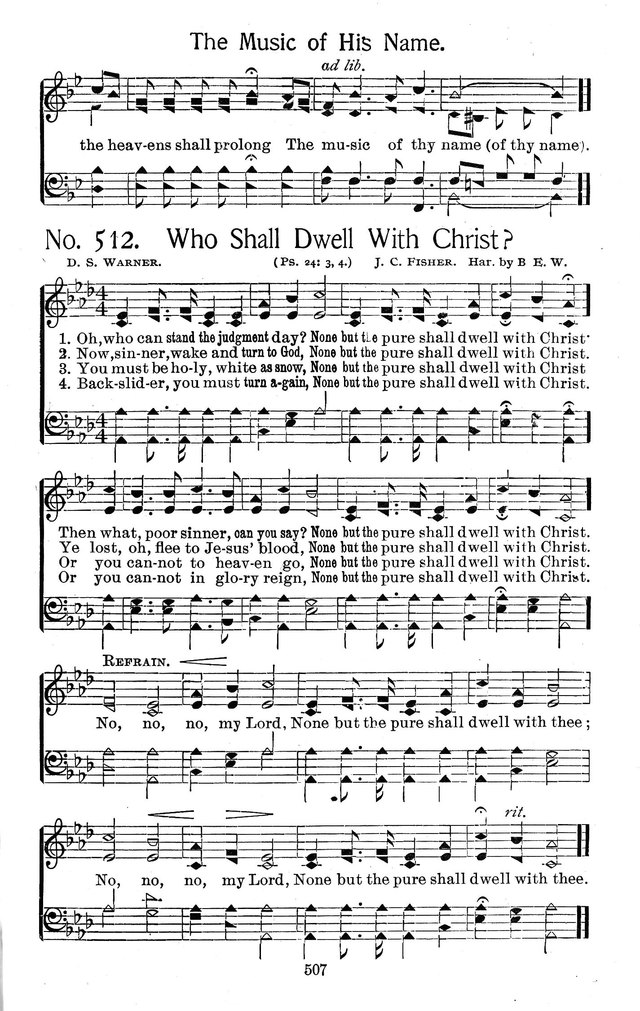 Select Hymns: for Christian worship and general gospel service page 507