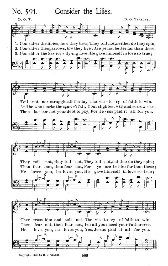 Select Hymns: for Christian worship and general gospel service page 586