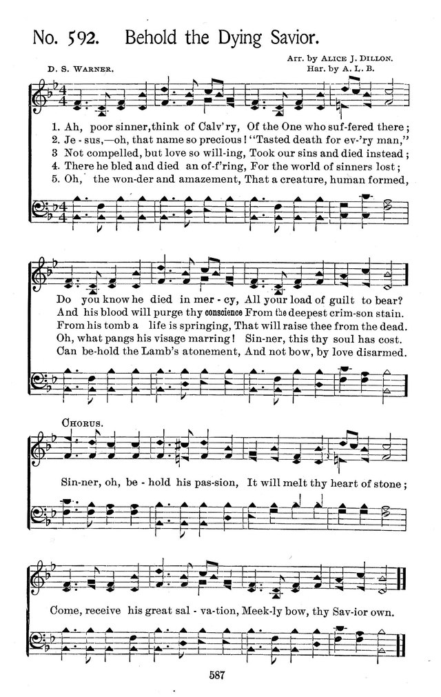 Select Hymns: for Christian worship and general gospel service page 587