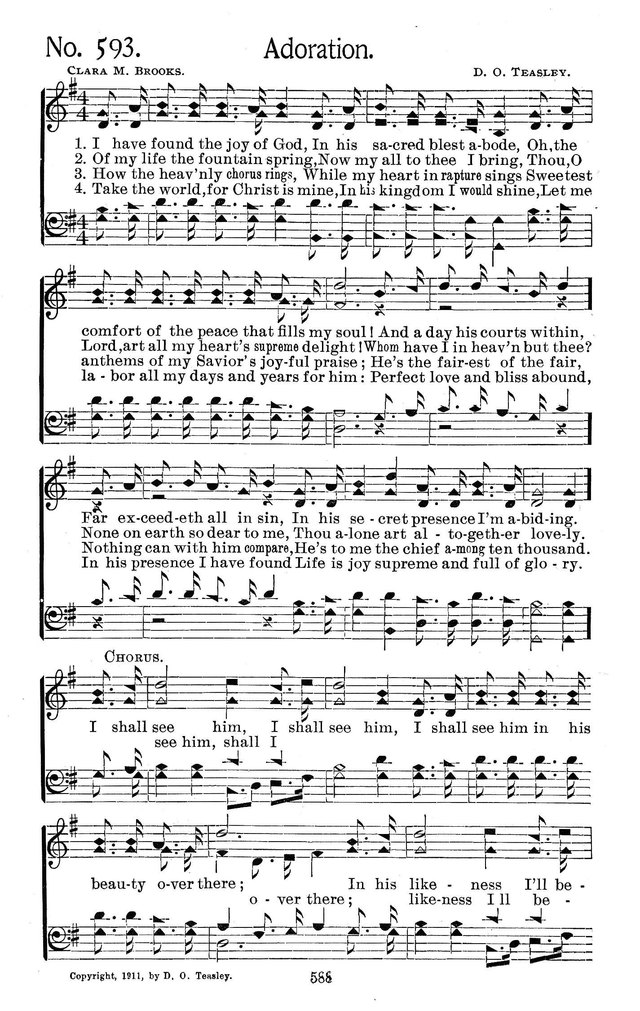 Select Hymns: for Christian worship and general gospel service page 588