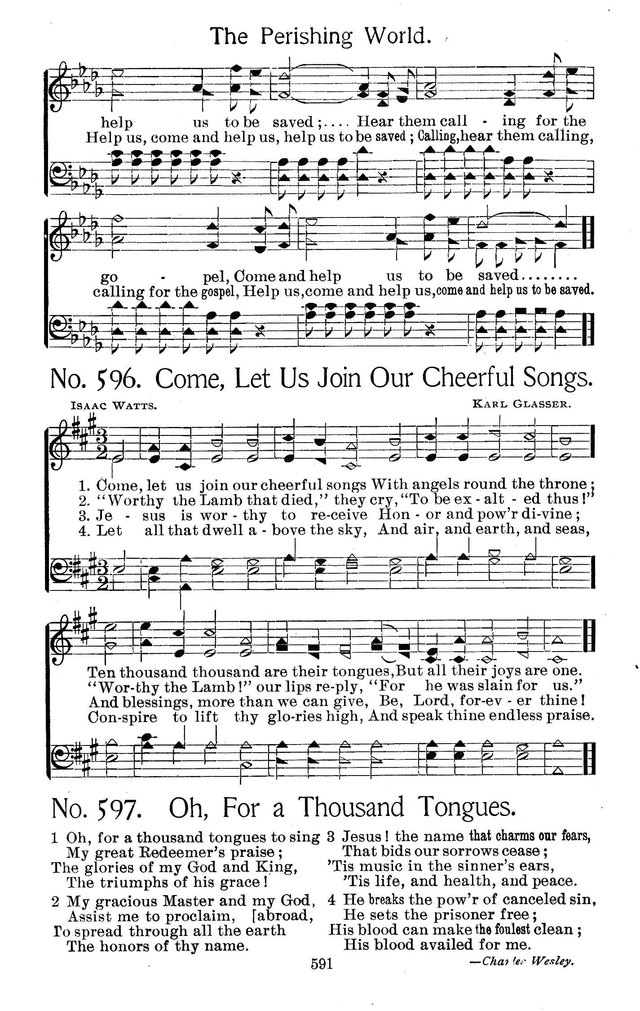 Select Hymns: for Christian worship and general gospel service page 591