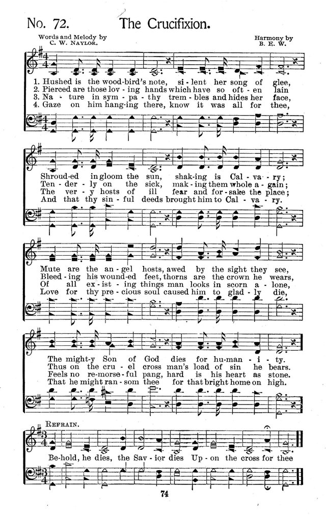 Select Hymns: for Christian worship and general gospel service page 74