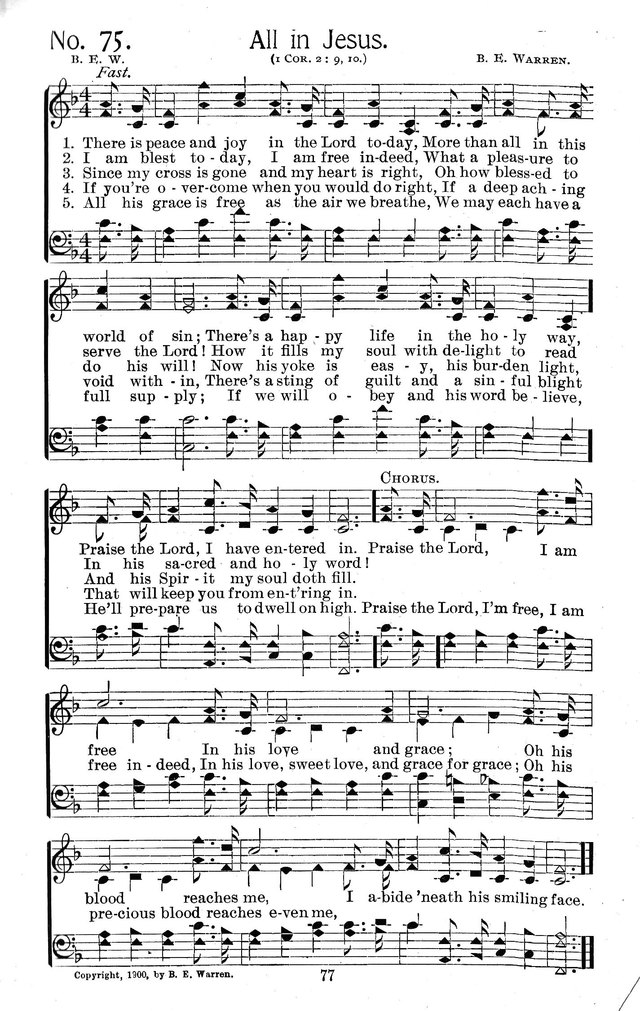 Select Hymns: for Christian worship and general gospel service page 77