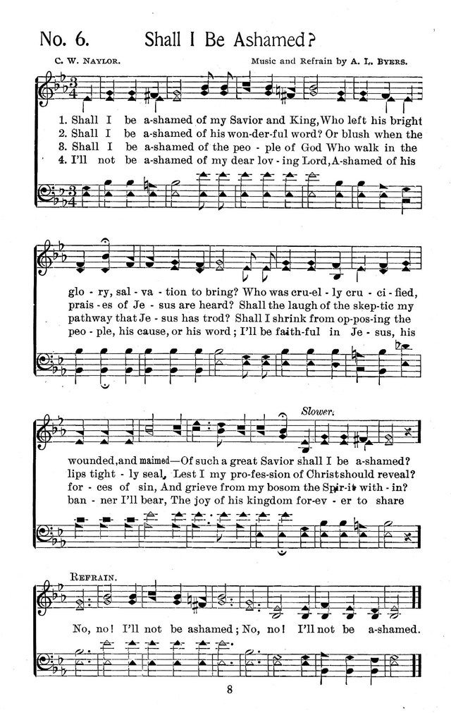 Select Hymns: for Christian worship and general gospel service page 8