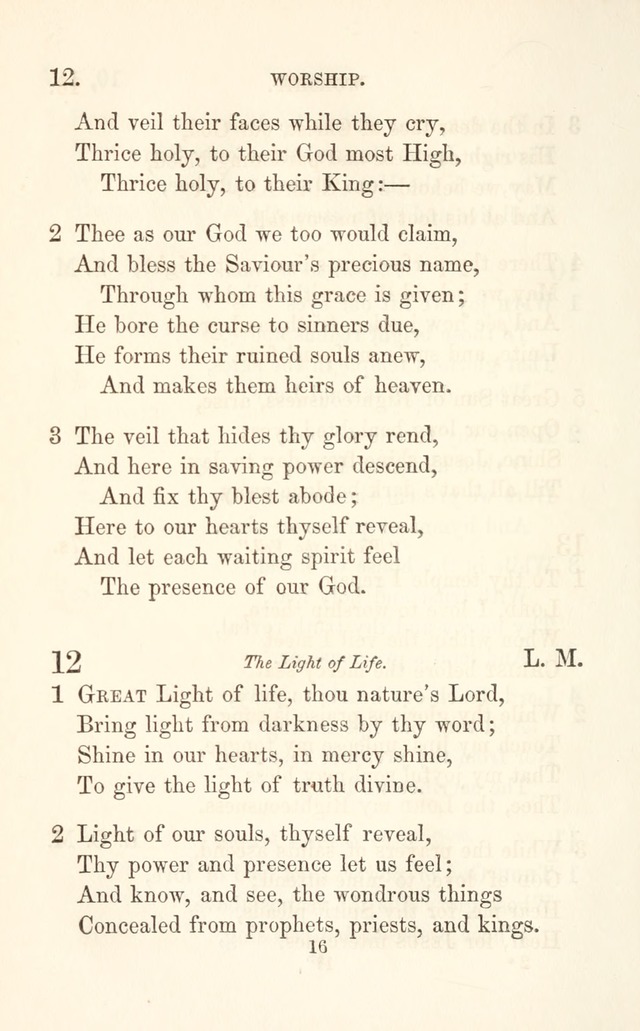 A Selection of Hymns: designed as a supplement to the "psalms and hymns" of the Presbyterian church page 16