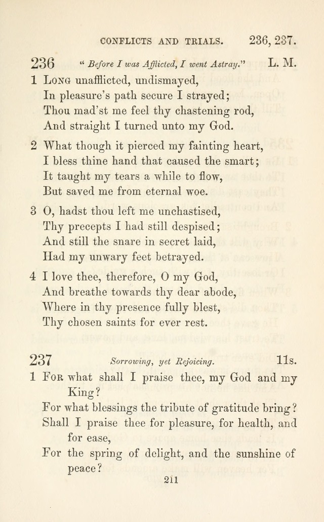 A Selection of Hymns: designed as a supplement to the "psalms and hymns" of the Presbyterian church page 213