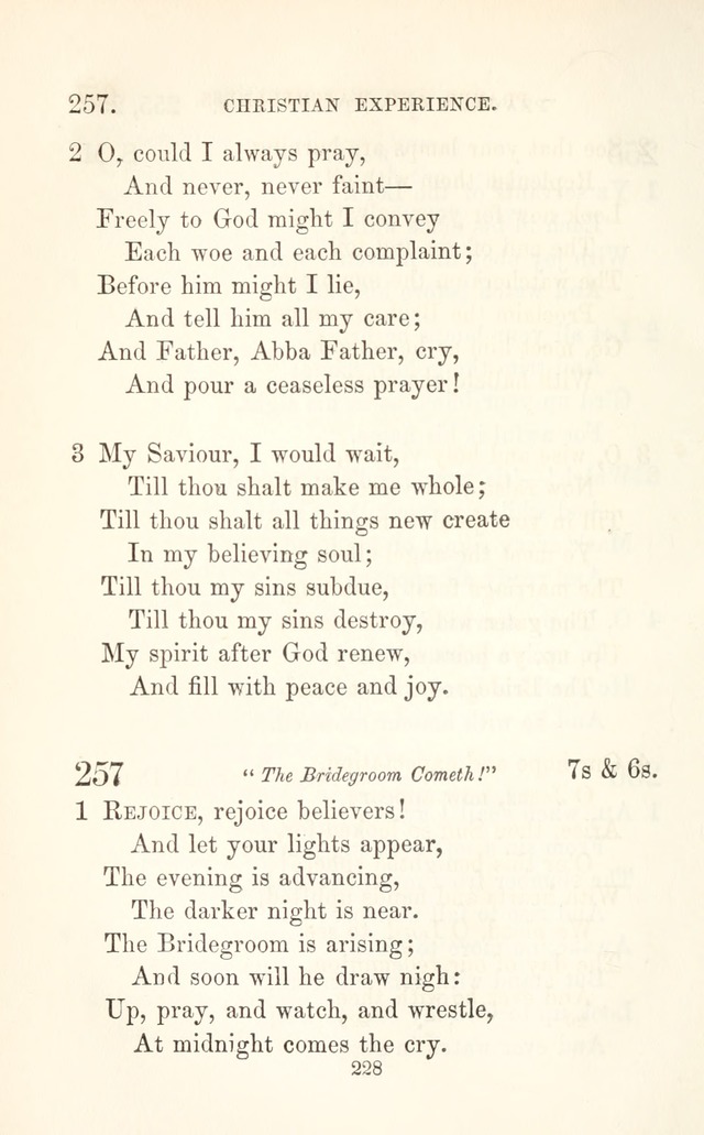 A Selection of Hymns: designed as a supplement to the "psalms and hymns" of the Presbyterian church page 230