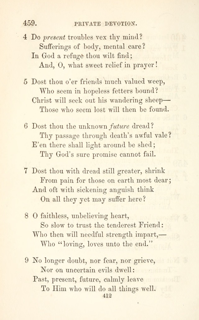 A Selection of Hymns: designed as a supplement to the "psalms and hymns" of the Presbyterian church page 414