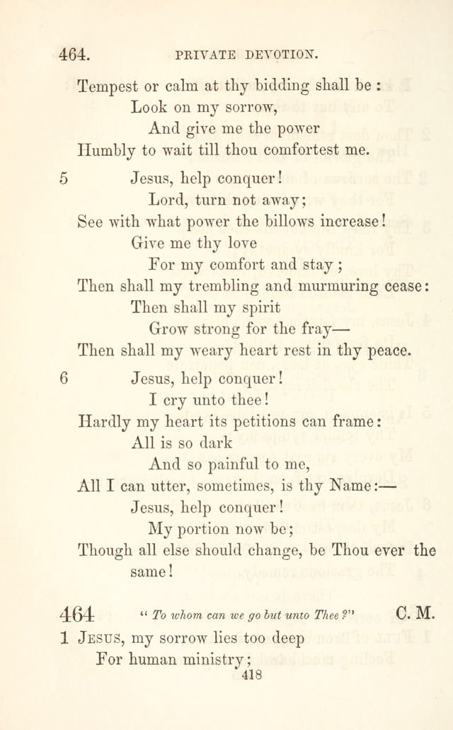 A Selection of Hymns: designed as a supplement to the "psalms and hymns" of the Presbyterian church page 420