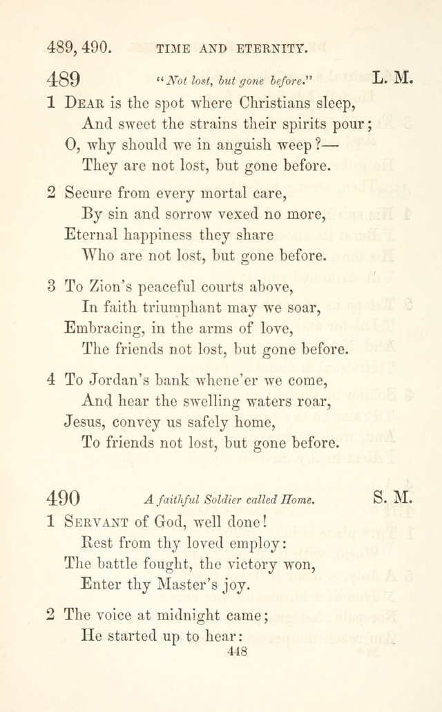 A Selection of Hymns: designed as a supplement to the "psalms and hymns" of the Presbyterian church page 450