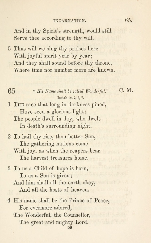 A Selection of Hymns: designed as a supplement to the "psalms and hymns" of the Presbyterian church page 59