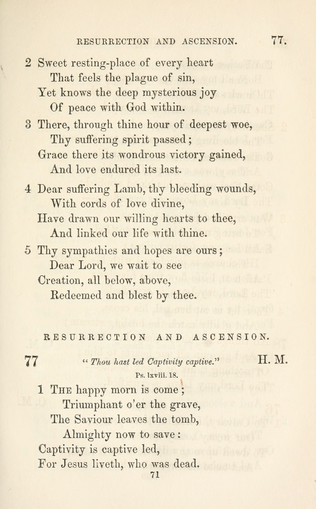 A Selection of Hymns: designed as a supplement to the "psalms and hymns" of the Presbyterian church page 71