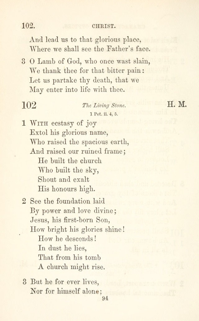 A Selection of Hymns: designed as a supplement to the "psalms and hymns" of the Presbyterian church page 96