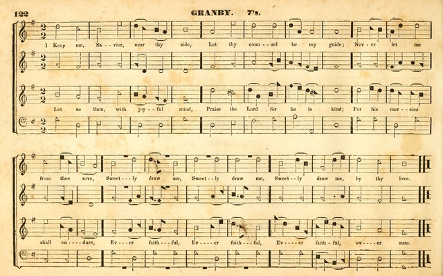 The Sacred Harp or Eclectic Harmony: a collection of church music, consisting of a great variety of psalm and hymn tunes, anthems, sacred songs and chants...(New ed., Rev. and Corr.) page 122