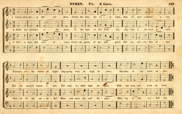 The Sacred Harp or Eclectic Harmony: a collection of church music, consisting of a great variety of psalm and hymn tunes, anthems, sacred songs and chants...(New ed., Rev. and Corr.) page 127