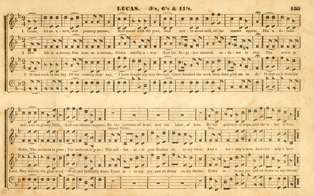 The Sacred Harp or Eclectic Harmony: a collection of church music, consisting of a great variety of psalm and hymn tunes, anthems, sacred songs and chants...(New ed., Rev. and Corr.) page 155