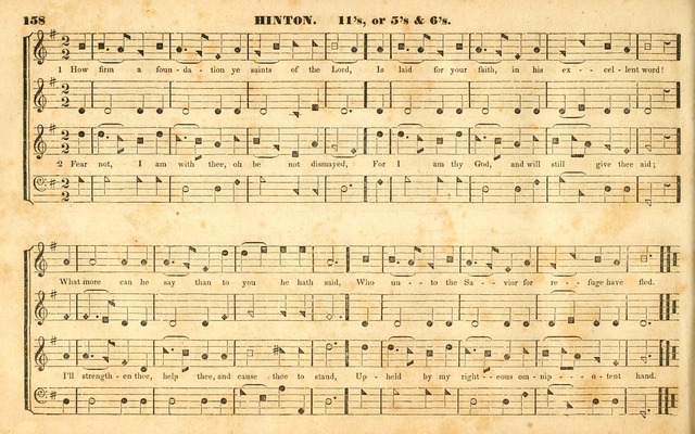 The Sacred Harp or Eclectic Harmony: a collection of church music, consisting of a great variety of psalm and hymn tunes, anthems, sacred songs and chants...(New ed., Rev. and Corr.) page 158