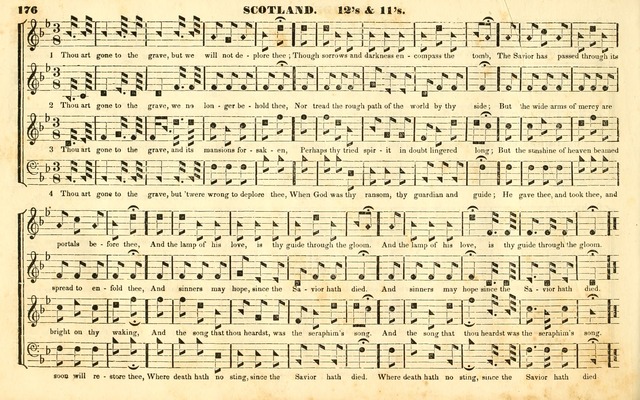 The Sacred Harp or Eclectic Harmony: a collection of church music, consisting of a great variety of psalm and hymn tunes, anthems, sacred songs and chants...(New ed., Rev. and Corr.) page 176