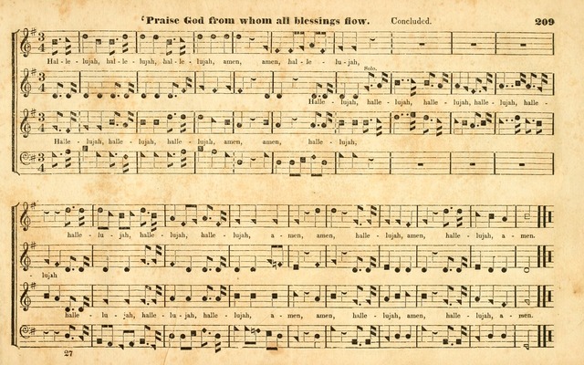 The Sacred Harp or Eclectic Harmony: a collection of church music, consisting of a great variety of psalm and hymn tunes, anthems, sacred songs and chants...(New ed., Rev. and Corr.) page 209