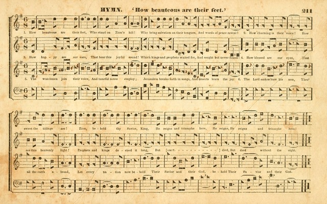 The Sacred Harp or Eclectic Harmony: a collection of church music, consisting of a great variety of psalm and hymn tunes, anthems, sacred songs and chants...(New ed., Rev. and Corr.) page 211