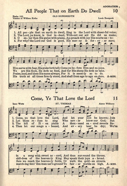 The Service Hymnal: Compiled for general use in all religious services of the Church, School and Home page 16