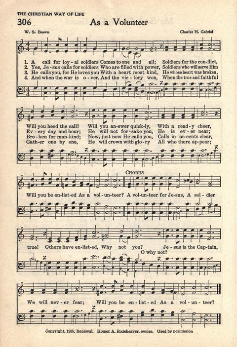 The Service Hymnal: Compiled for general use in all religious services of the Church, School and Home page 255