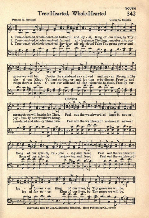 The Service Hymnal: Compiled for general use in all religious services of the Church, School and Home page 284