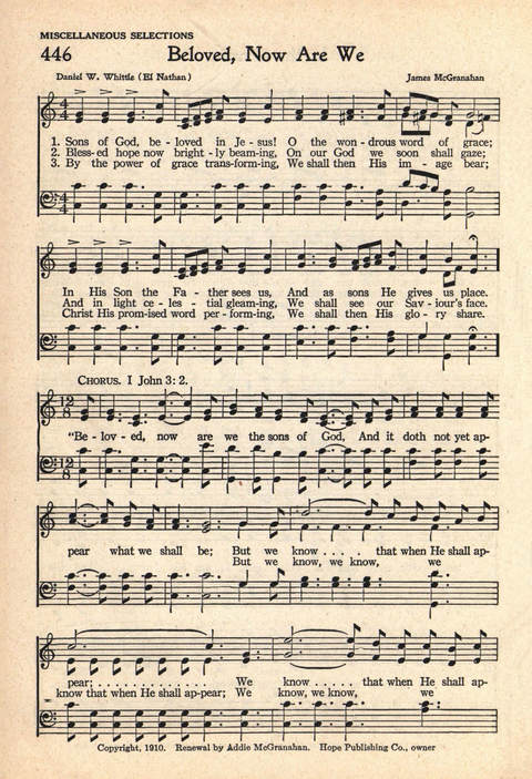 The Service Hymnal: Compiled for general use in all religious services of the Church, School and Home page 373