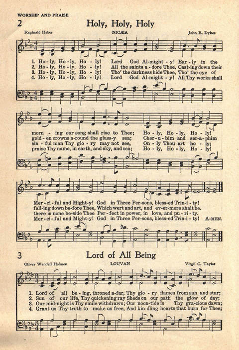 The Service Hymnal: Compiled for general use in all religious services of the Church, School and Home page 9