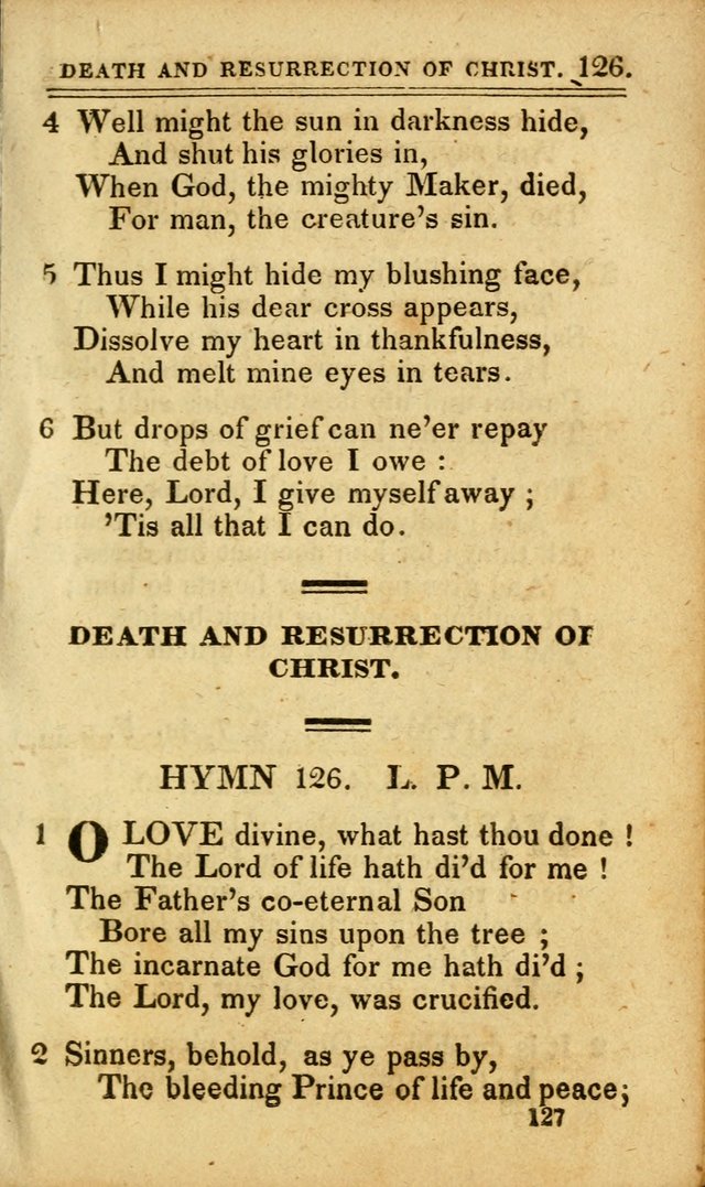 A Selection of Hymns: including a few originals, designed to aid the friends of  Zion in their private and social worship page 127